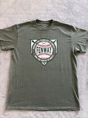 Chowdaheadz Boston Fenway T-Shirt Mens L Green Caroline Sweet Water Is Dirty